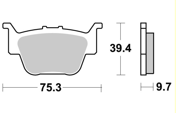 엘리그 브레이크 패드 EL-373 EM-074 HONDA TRX 450 / 650 / 680