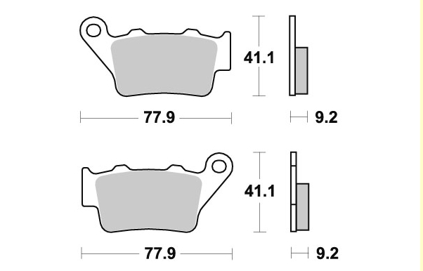 엘리그 브레이크 패드 EL-368 EM-073 EXC 125~525 YAMAHA YZ 450 FW