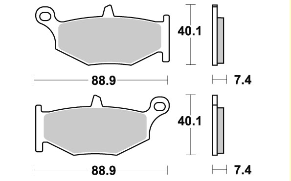 엘리그 브레이크 패드 EL-419 EM-094 SUZUKI GSR 400/600 GSXR 600/750/1000 GSX 1300