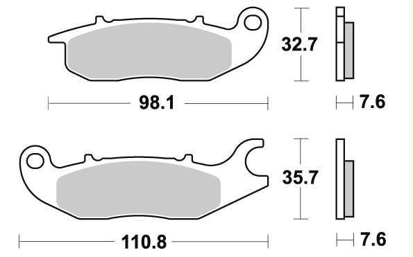 엘리그 브레이크 패드 EL-375 EM-053 HONDA ANF 125, CBR 125(앞), FS 125 SONIC