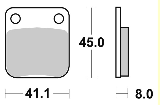 엘리그 브레이크 패드 EL-054 EM-069, HONDA CG 125/250, YFM 250/350/400/450