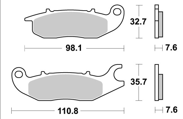 엘리그 브레이크 패드 EL-343 EM-105 CBR125(뒤), XL125, CBR150R