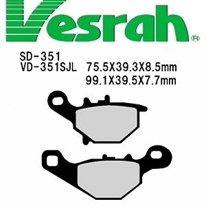 [Vesrah]베스라 SD351- SUZUKI ZZ,STREET MAGIC,ADDRESS V100/110,ADDRESS V125 기타 그 외 기종 -오토바이 브레이크 패드