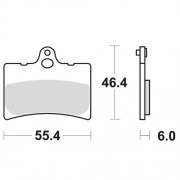 SBS 뒷브레이크 패드 672HF:CB600(호넷),CBR600F3,GSX400(임펄스),GSF600(밴딧)