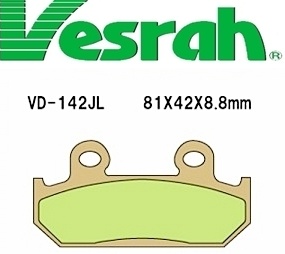 [Vesrah]베스라 VD143JL/SJL - HONDA RS125125R,VFR700F,CBR750,CBR1000F 기타 그 외 기종 -오토바이 브레이크 패드