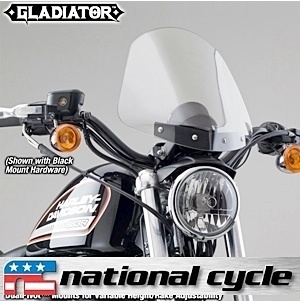 네셔널싸이클 할리데이비슨 XL883/XL1200 Sportster Gladiator 윈드스크린