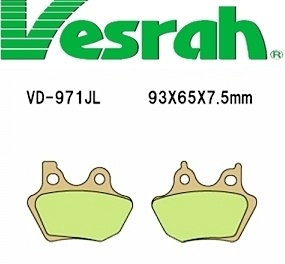 [Vesrah]베스라 VD971JL/SJL- HARLEY DAVIDSON SPORSTER,V-ROD,ROADKING,ELECTRA GLIDE,DYNA,FATBOY,SOFTTAIL 기타 그 외 기종 -오토바이 브레이크 패드