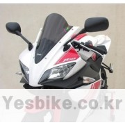 YAMAHA YZF R-125 버블 스크린,라이트블랙