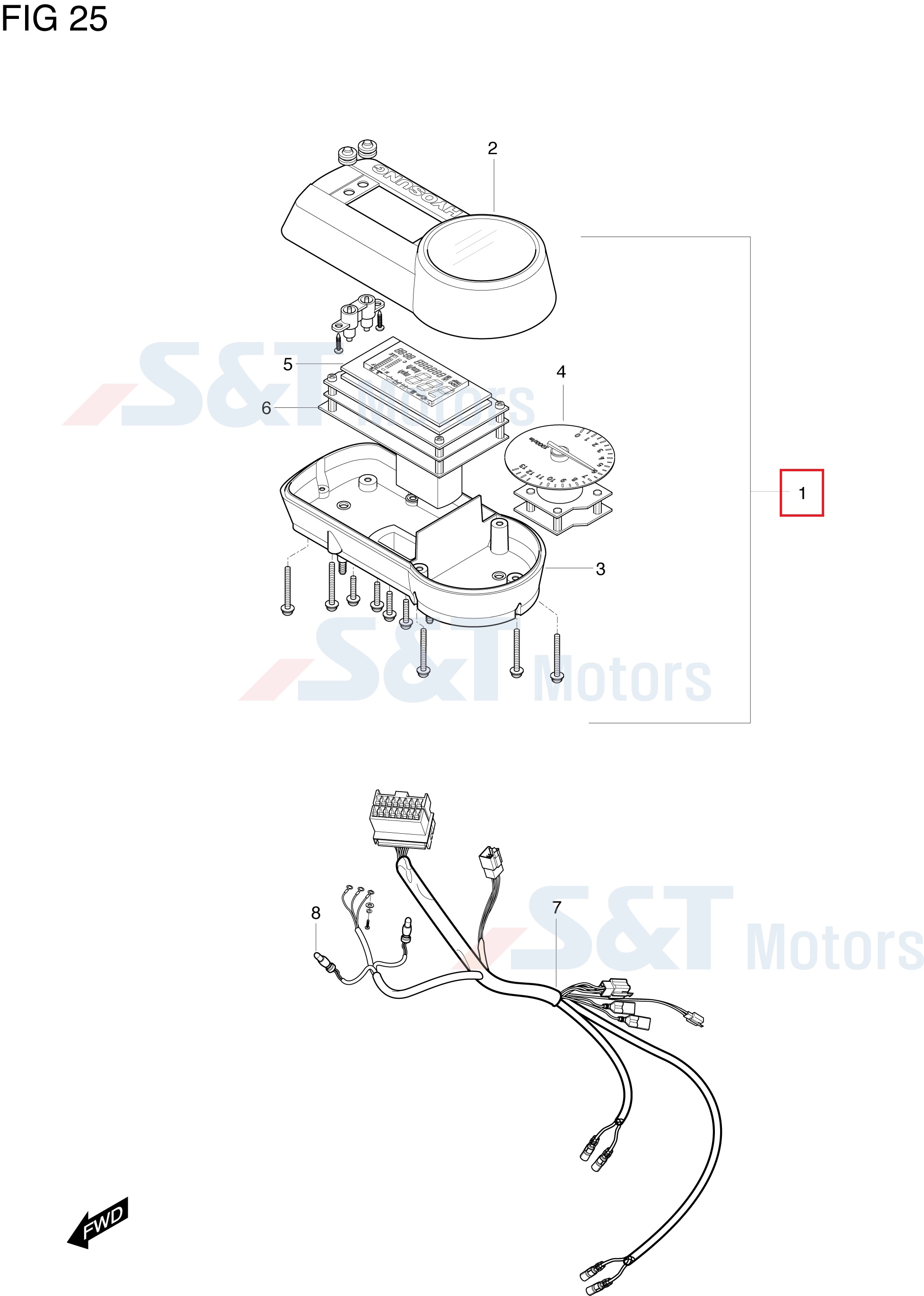 GT650RC(코멧650RC) 메타 ASSY (34100HC9700)