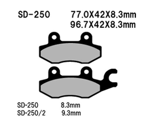 Vesrah(베스라) 브레이크 패드 WD250(SD250)