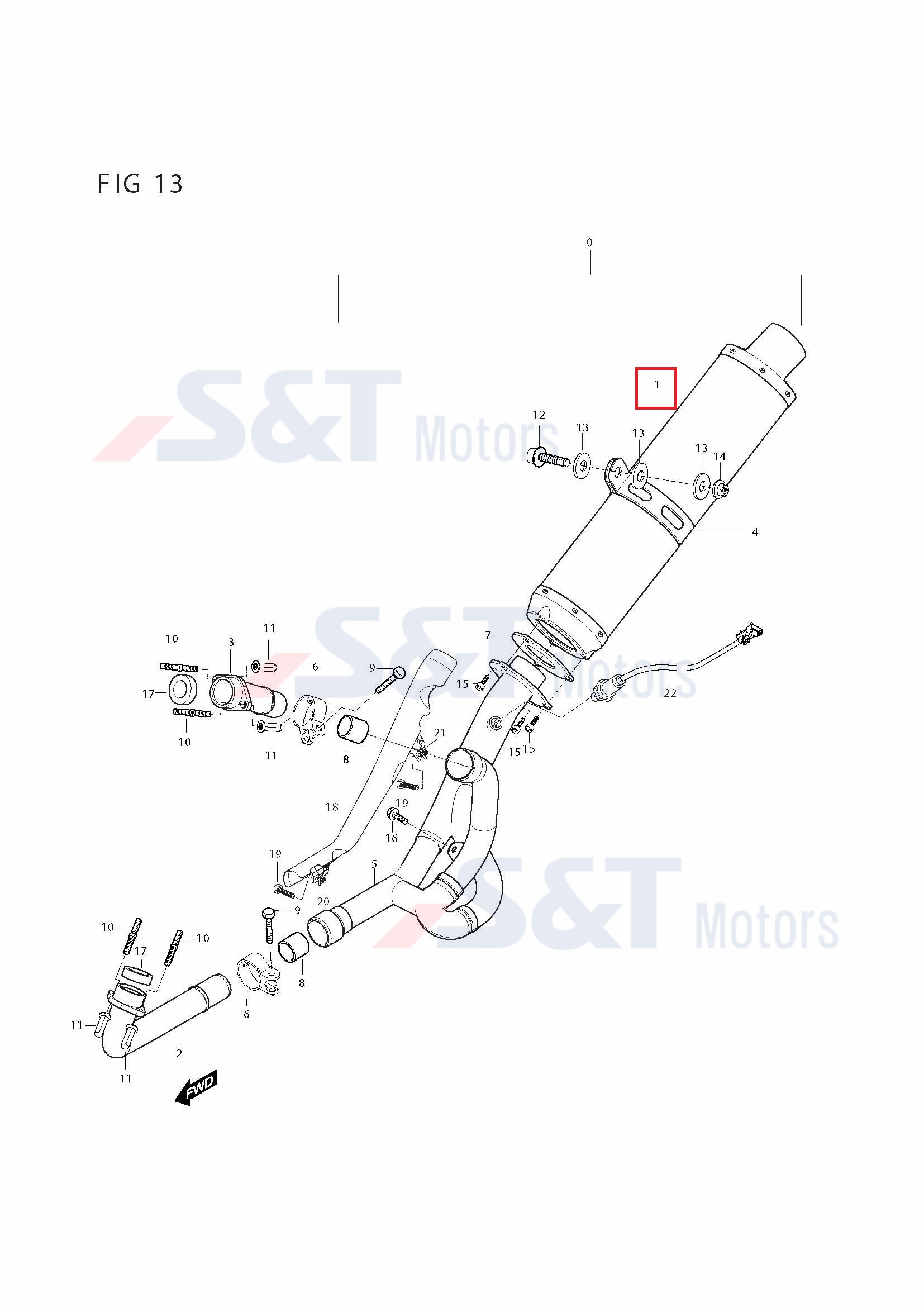 GT650(코멧650) GT650RC 머플러(뒤,인젝션)