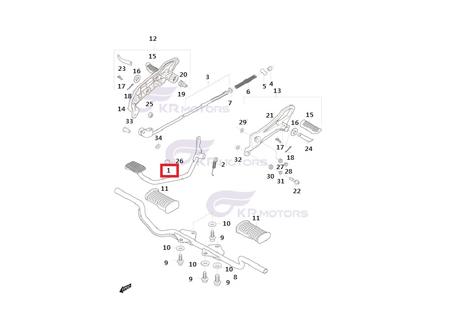 KB110(DD110)(케이비) 브레이크 페달(라이닝용)