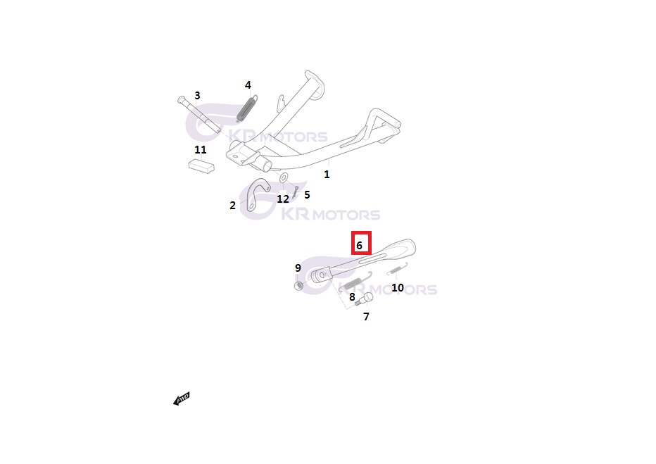 KB110(DD110),KC110(체트) 사이드 스탠드