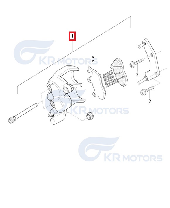 GV250(DR) (미라쥬250DR) 캘리퍼ASSY(뒤)