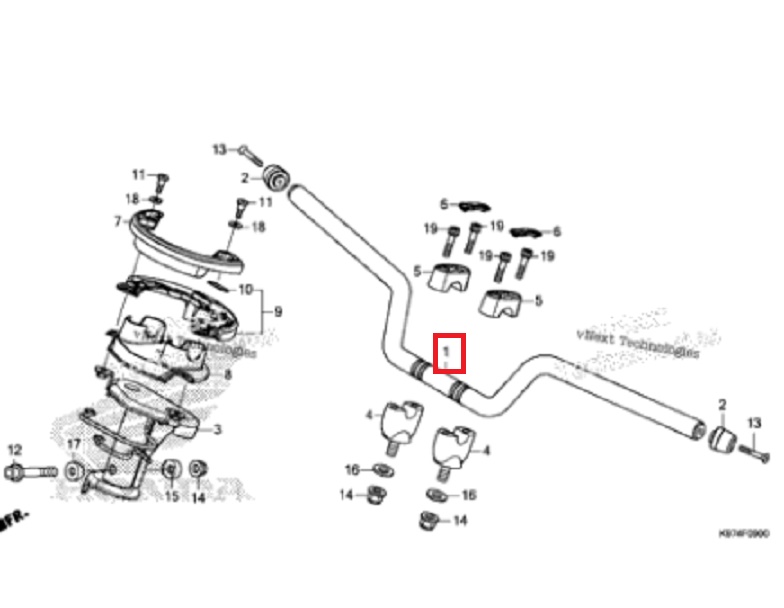 PCX(18~21) 핸들 53100-K97-T00