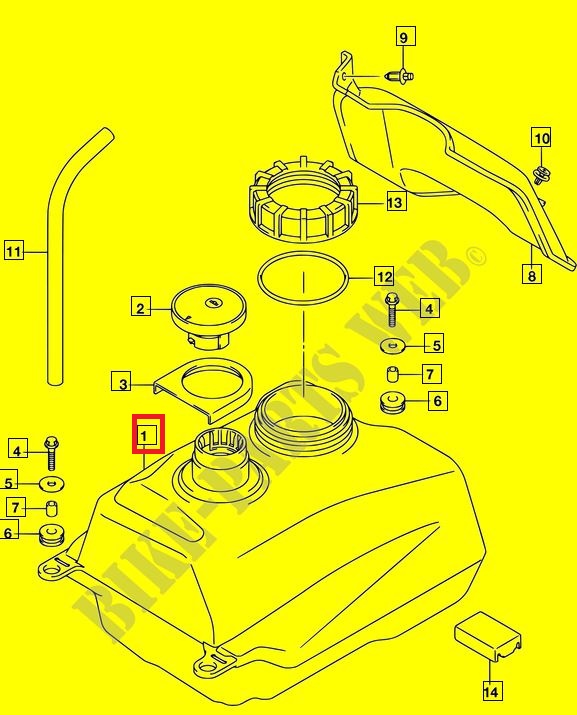 버그만125 BURGMAN125 퓨엘탱크 44110-12JB0-000