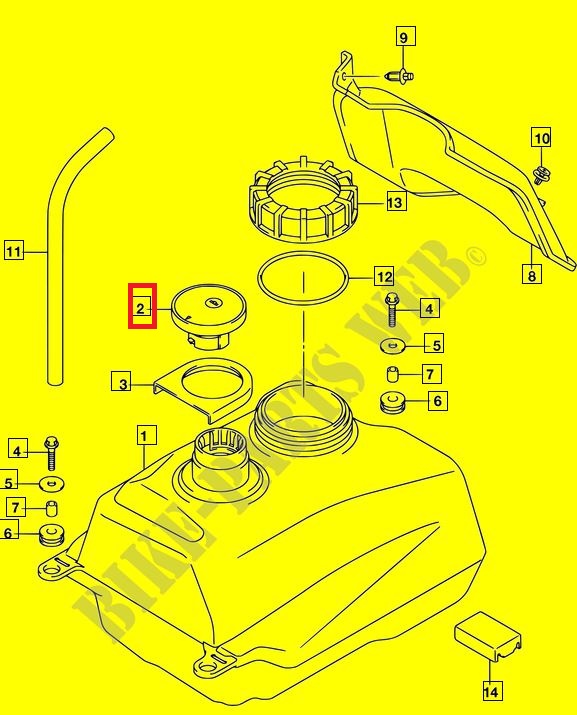 버그만125 BURGMAN125 퓨엘탱크캡 44200-13840-000