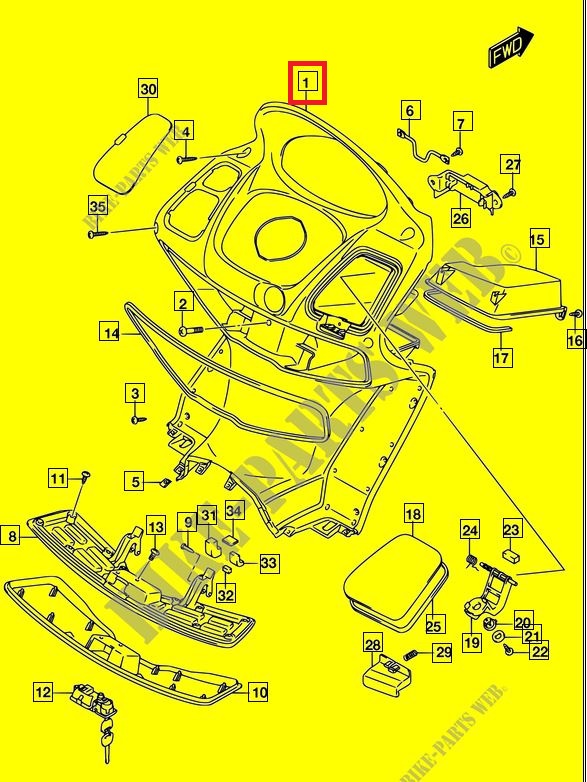 버그만125 BURGMAN125 인너박스 92111-12JC0-291