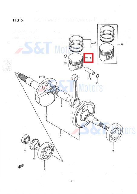 LT160(엘티160) 피스톤