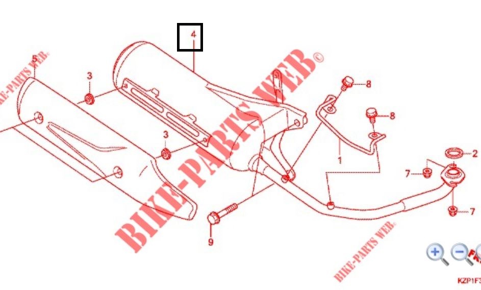 벤리110(BENLY110)(16년~) 머플러(순정) 18300-KZP-670