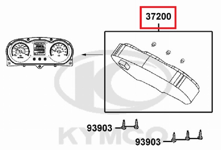 X-TOWN125 메타ASSY 37200-ACJ1-E00