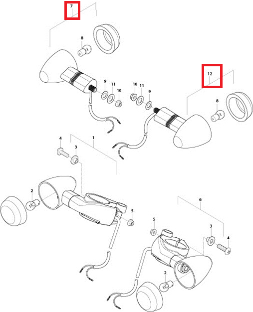 GV125(아퀼라) 윙카(뒤)