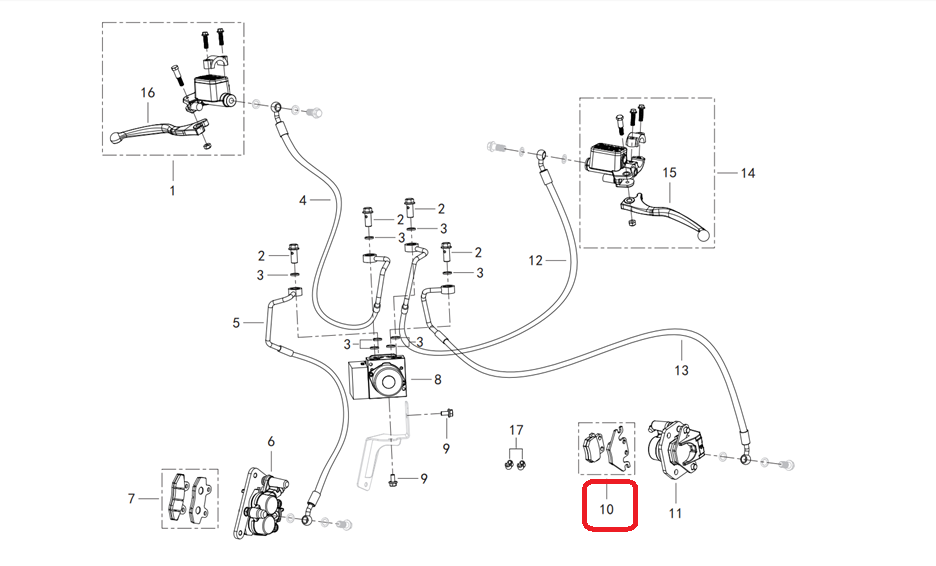 QJ125(욜로) 패드(뒤)