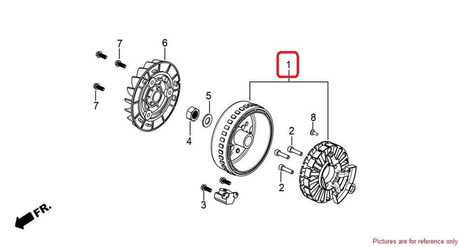 K-WIN(ADV125) 마그네트ASSY 32101CN7700