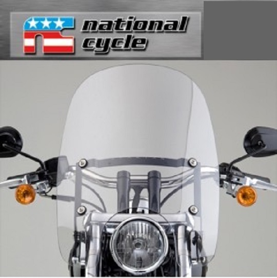 네셔널싸이클(Nationalcycle) HARLEY-DAVIDSON(할리데이비슨) '08~'11 FXCW/C 락커 Spartan Quick Release Clear Windshield(스파르탄 윈드쉴드) N21201 C세트