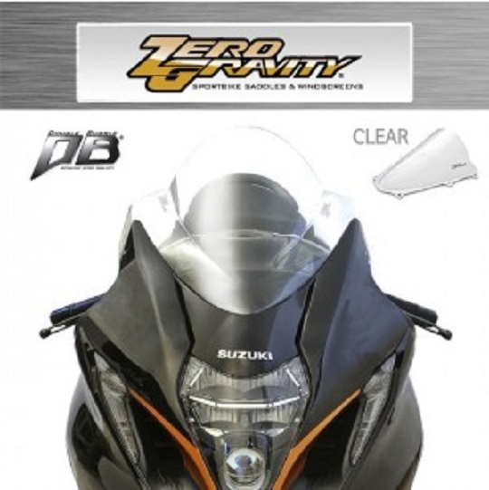 Zerogravity(제로그래비티) SUZUKI GSX1300R HAYABUSA(하야부사) '21~ 더블버블 클리어 윈도우(윈드스크린) 16-135-01