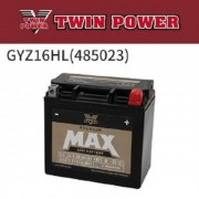 트윈파워(TWIN POWER) Premium MAX Factory-AGM 배터리 (YUASA USA 제조) GYZ16HL(485023)