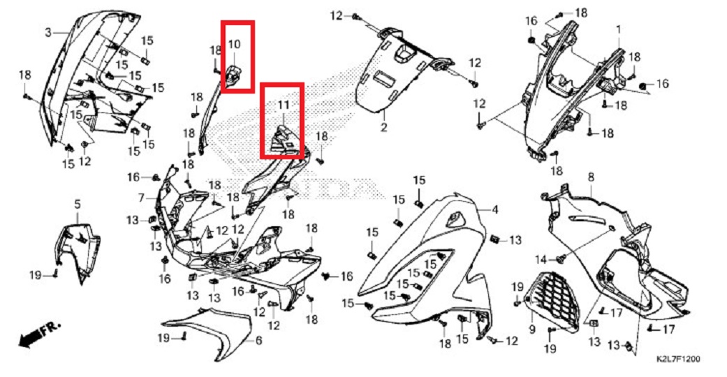 ADV350 사이드가니쉬(앞) 64560 64550