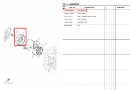 N-MAX125 엔맥스125(~20년) 로터ASSY 마그네트자석 2DP-H1450-00