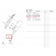 N-MAX125 엔맥스125 에어록스125 머플러가스켓 BK7-E4613-00