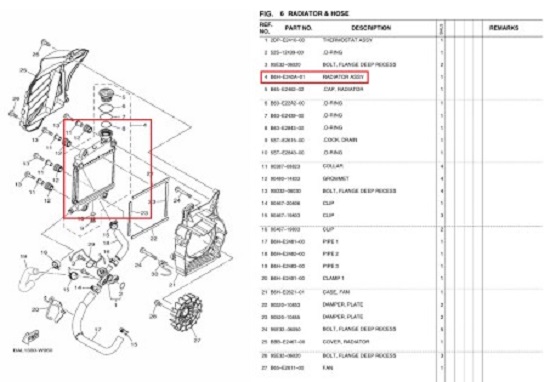 N-MAX125 엔맥스125(21년~) 라디에이터ASSY B6H-E240A-01