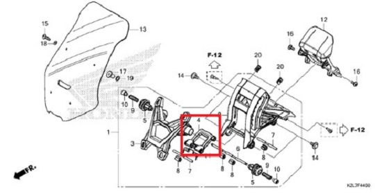 ADV350 어드방350 스크린암링크 64703-K2L-D00