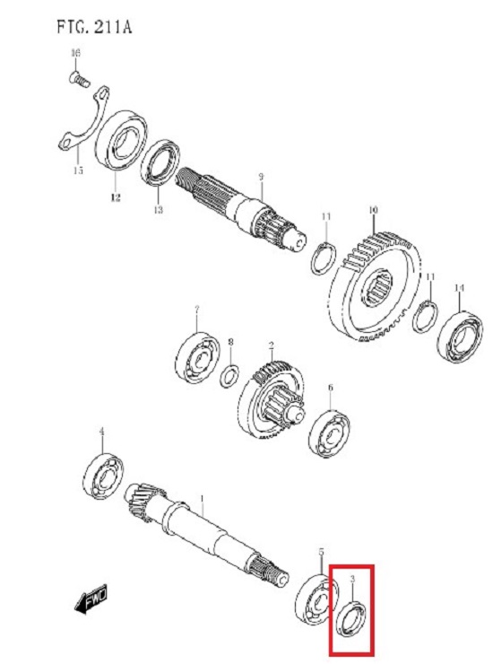 V125 어드레스125 드라이브샤프트오일씰 09283-20068-000