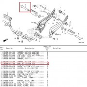 슈퍼커브110 SUPER CUB110 스텝바(뒤)우측 발판 50711-KZV-T00