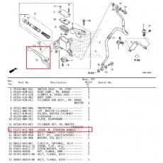 슈퍼커브110 SUPER CUB110 레버(우) 디스크용 53175-KYZ-900