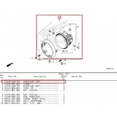 슈퍼커브110 SUPER CUB110 라이트ASSY 33100-K1M-T01